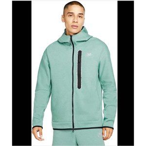 Nike Sportswear Tech Fleece Full Zip Ice Green Black DR9150-361 Men Sizes M & L
